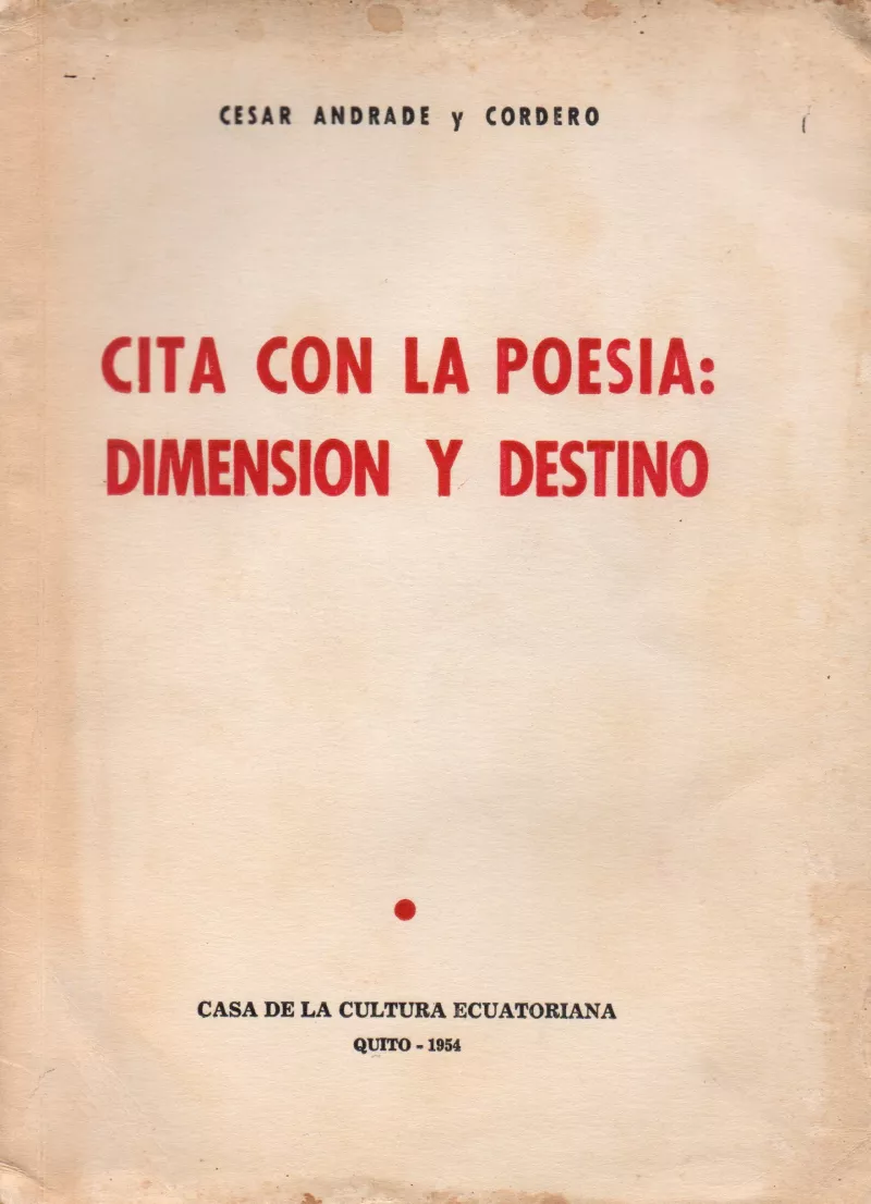 Cita con la poesía: Dimensión y destino