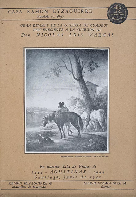 Gran Remate de la Galería de Cuadros perteneciente a la sucesión de Don Nicolás Lois Vargas