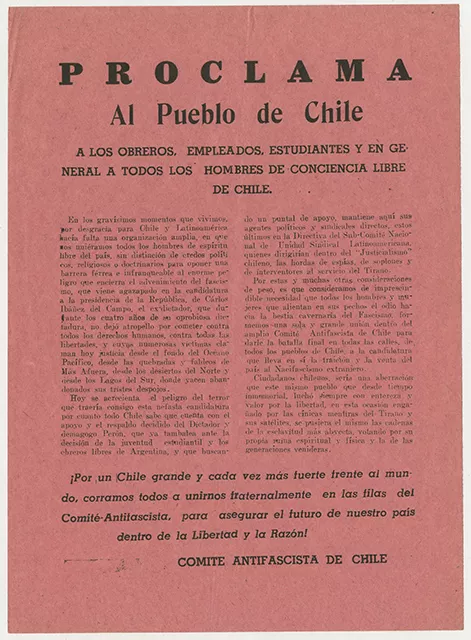 Proclama al pueblo de Chile