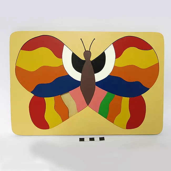 Puzle con figura de mariposa