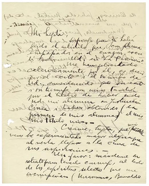 Carta de Matilde Brandau de Ross