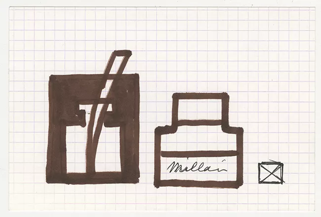 Dibujo de tintero y pluma 