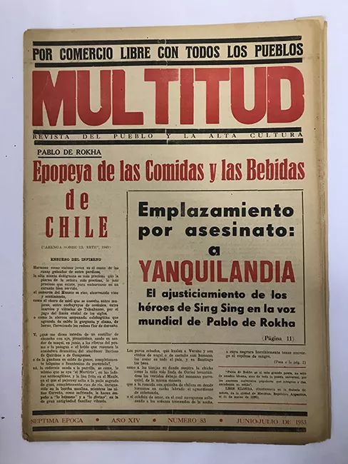 Revista Multitud. Séptima época. Año XIV N° 83 junio-julio de 1953. Por comercio libre con todos los pueblos