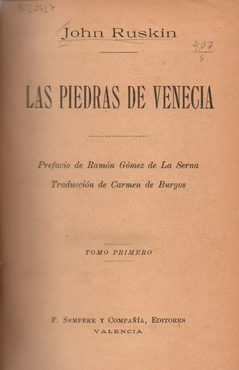 Las piedras de venecia
