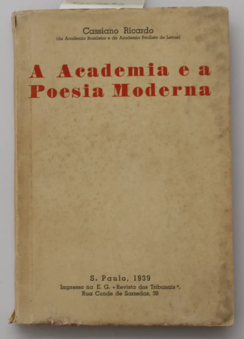 A Academia e a Poesía Moderna