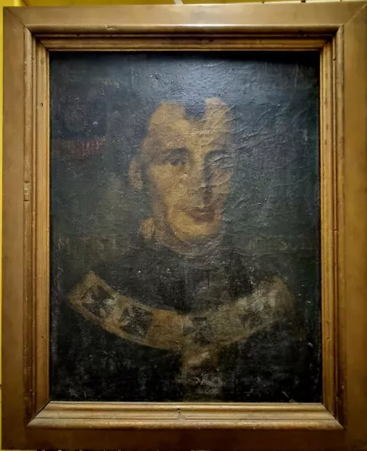 Retrato sacerdote con palia