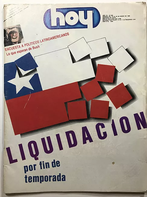 Revista HOY año XII n°600. 16 enero 1989-22 enero 1988. Liquidación por fin de temporada