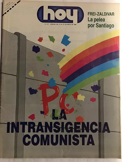 Revista HOY año XII n°617. 15 mayo 1989-21 mayo 1989. PC La intransigencia comunista