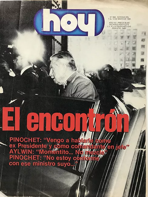 Revista HOY año XIII n°668. 7 mayo 1990-13 mayo 1990. El encontrón