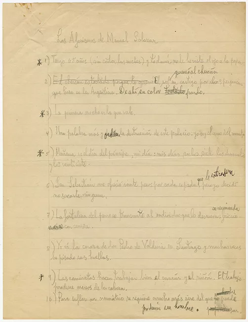 Los aforismos de Manuel Salazar