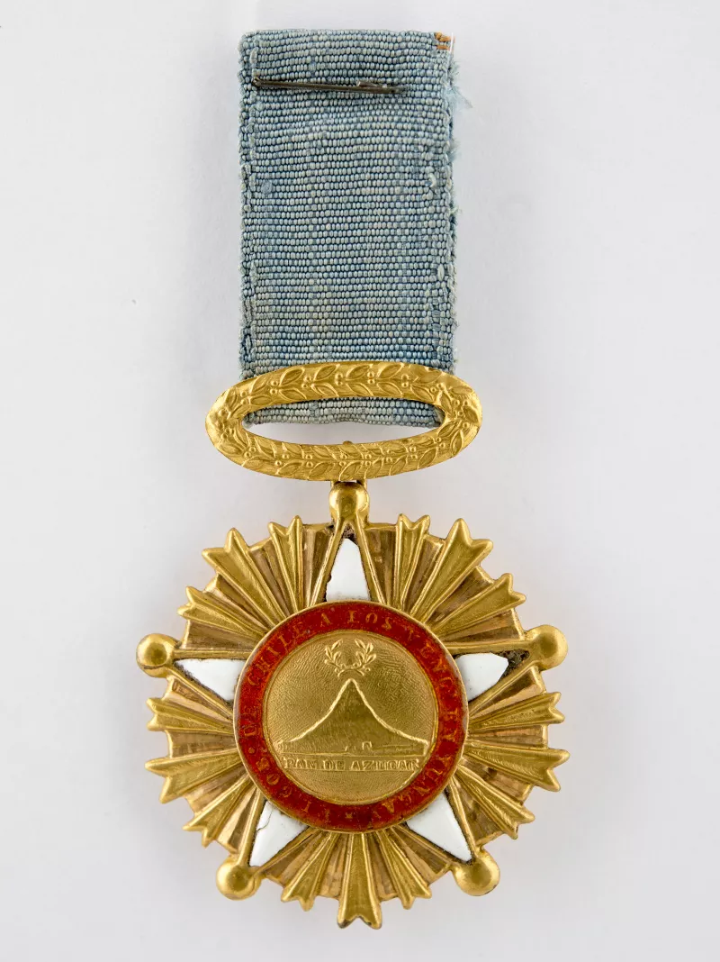 Medalla en honor a los generales participantes en la batalla de Yungay