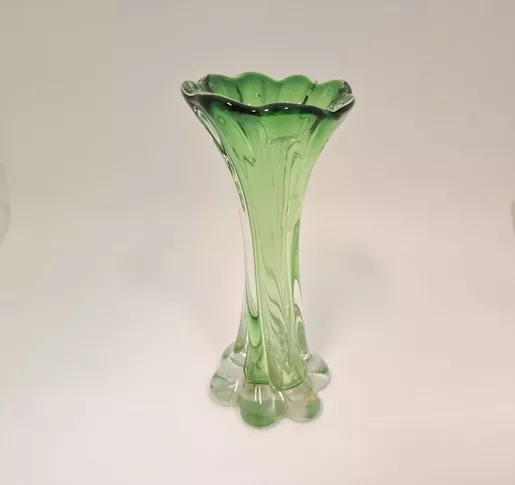 Florero tulipa verde