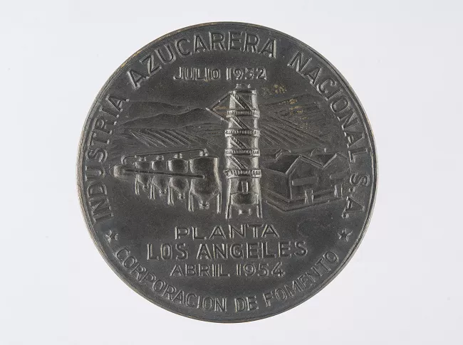 Medalla de la industria azucarera nacional, planta Los Ángeles.