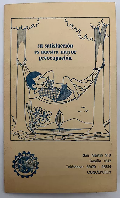Folleto Automóvil Club de Chile