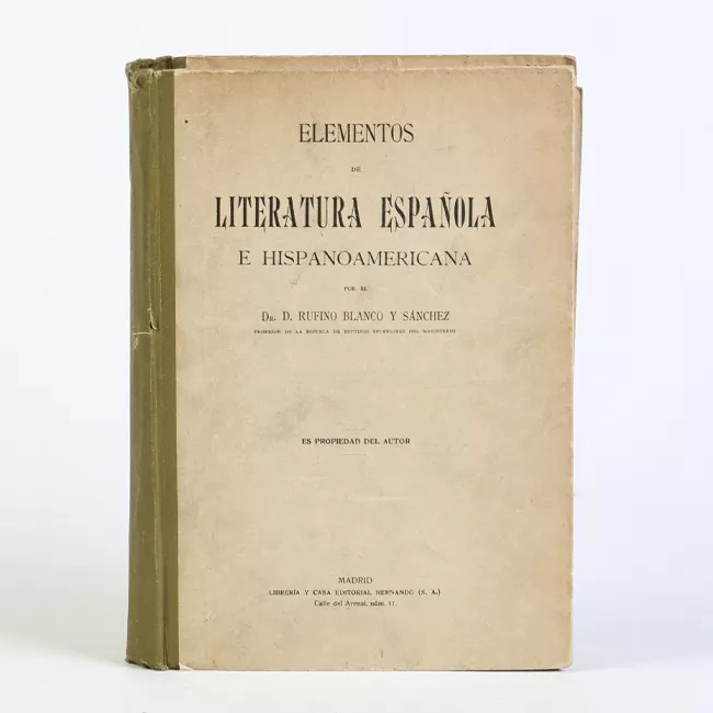 Elementos de Literatura Española e Hispanoamericana