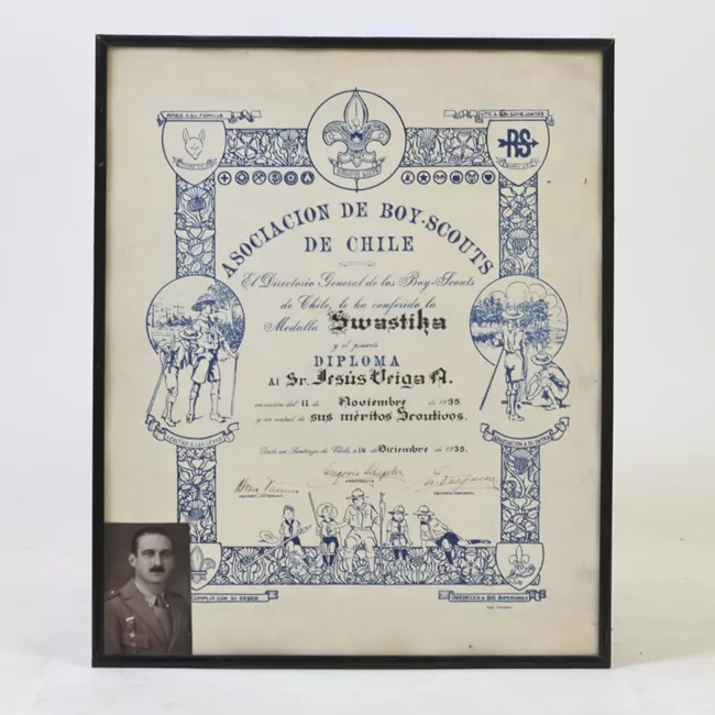 Diploma de mérito Asociación boys scout