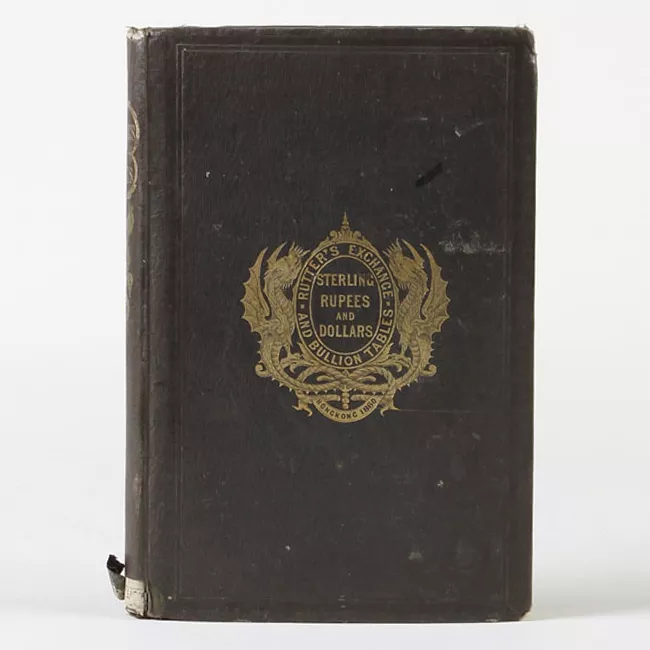 Sterling Rupees and Dollars Hong Kong 1860