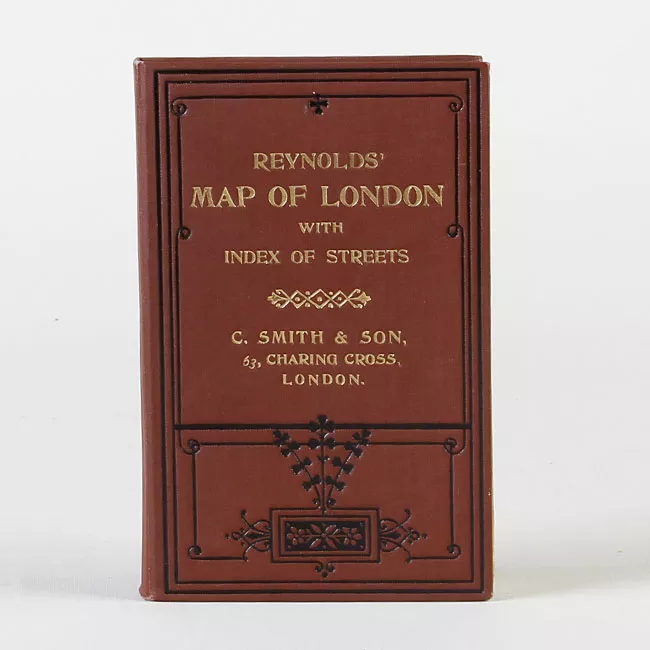 Reynolds Map of London With Index of Streets