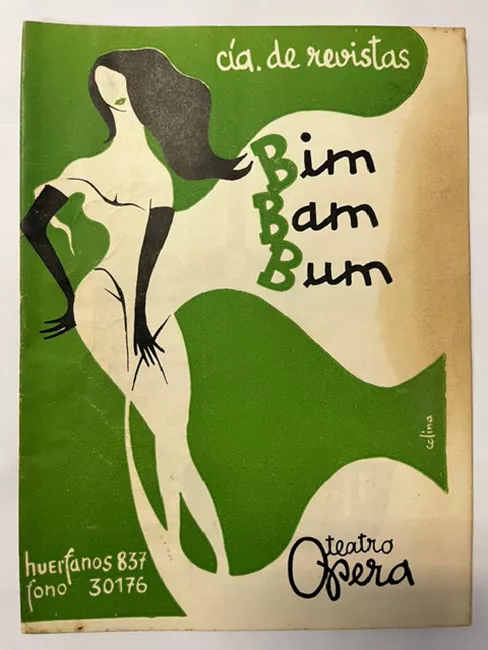 Programa de la Cía. de Revistas Bim Bam Bum. Opera Teatro. Sonia Brasil