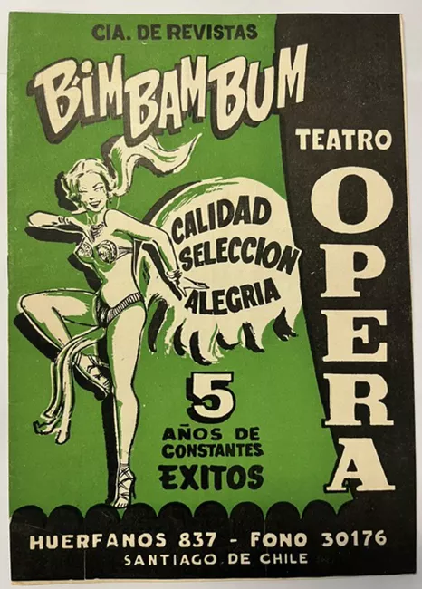 Programa de la Cía. de Revistas Bim Bam Bum. Opera Teatro. Les Etoiles