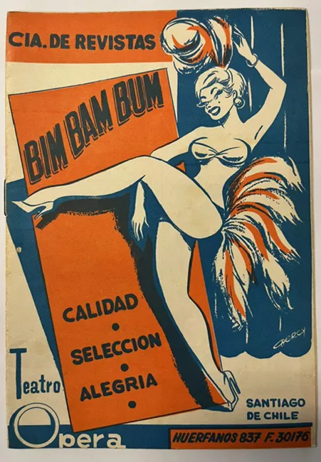 Programa de la Cía. de Revistas Bim Bam Bum. Opera Teatro. Alicia Marquez. Lo que nos dejó el viejito