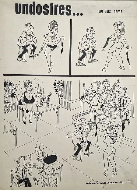 Dibujo para revista Can Can