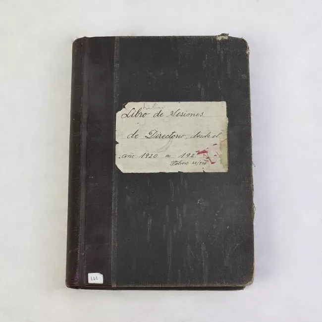 Libro de Sesiones de Directorio desde el año 1920 a 1928