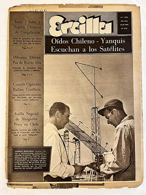 Ercilla N°1295. Año XXVI. Oídos Chileno-Yanquis Escuchan a los Satélites