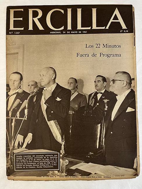 Ercilla N°1357. Año XXVII. Los 22 minutos fuera de programa
