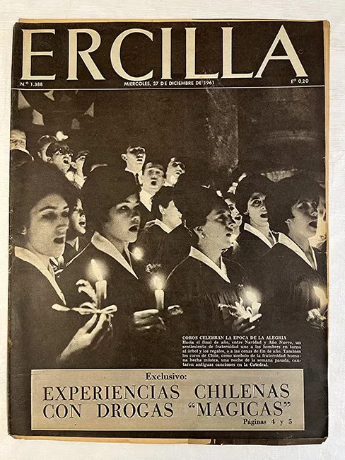 Ercilla N°1388. Año XXVII. Experiencias chilenas con drogas "mágicas"