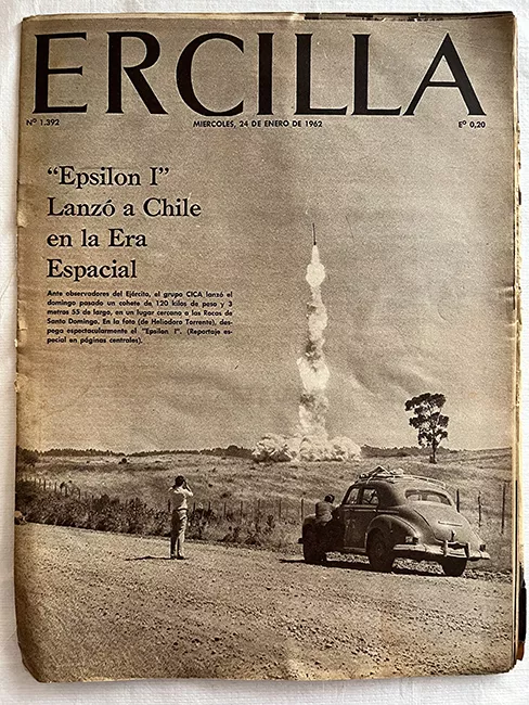 Ercilla N°1392. Año XXVIII. "Epsilon I" Lanzó a Chile en la Era Espacial
