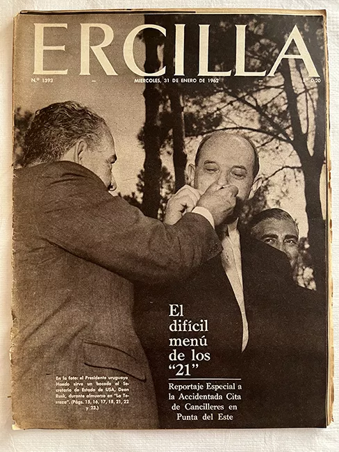 Ercilla N°1393. Año XXVIII. El díficil menú de los "21"