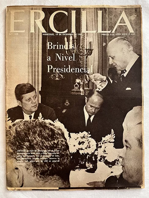 Ercilla N°1439. Año XXVIII. Brindis a nivel presidencial