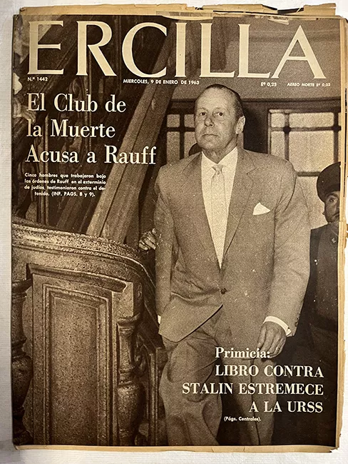 Ercilla N°1442. Año XXVIII. El club de la muerte acusa a Rauff