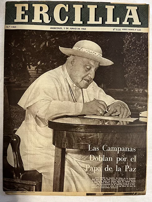 Ercilla N°1463. Año XIX. Las campanas doblan por el Papa de la paz