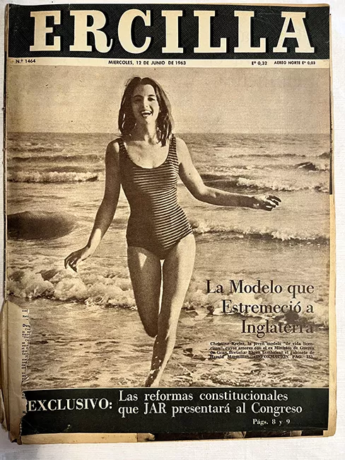 Ercilla N°1464. Año XIX. La modelo que estremeció a Inglaterra 