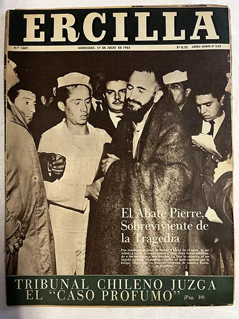 Ercilla N°1469. Año XIX. El Abate Pierre, sobreviviente de la tragedia