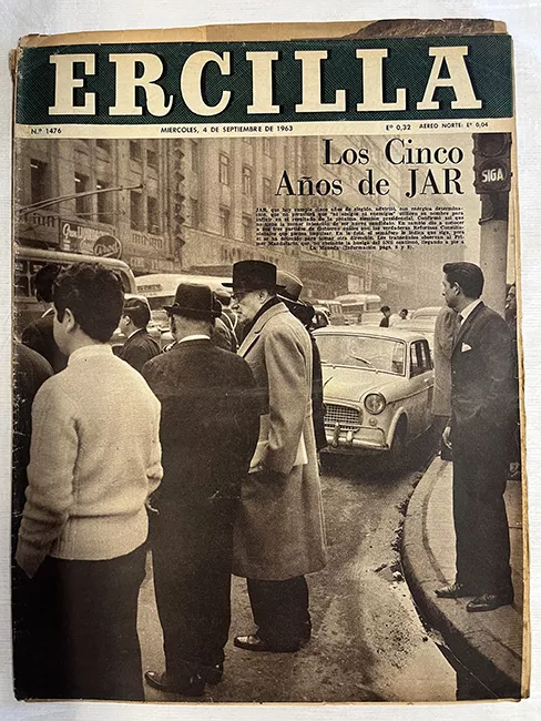 Ercilla N°1476. Año XIX. Los cinco años de JAR