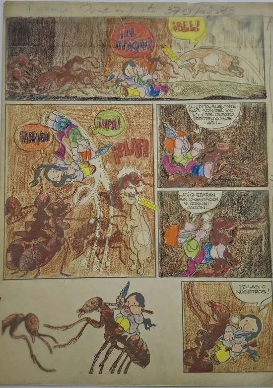 Dibujo para revista Mampato