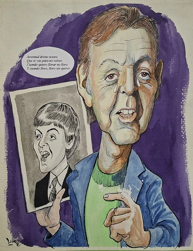 Caricatura de Paul McCartney 