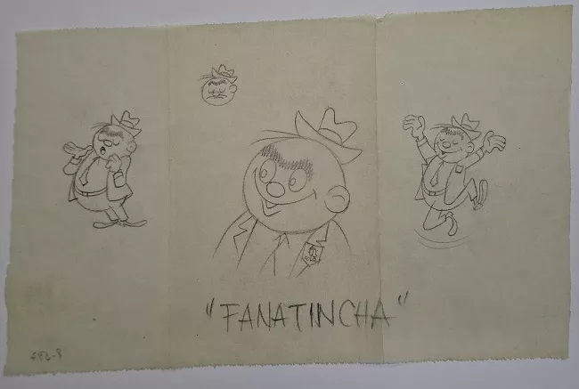 Boceto de personaje Fanatincha
