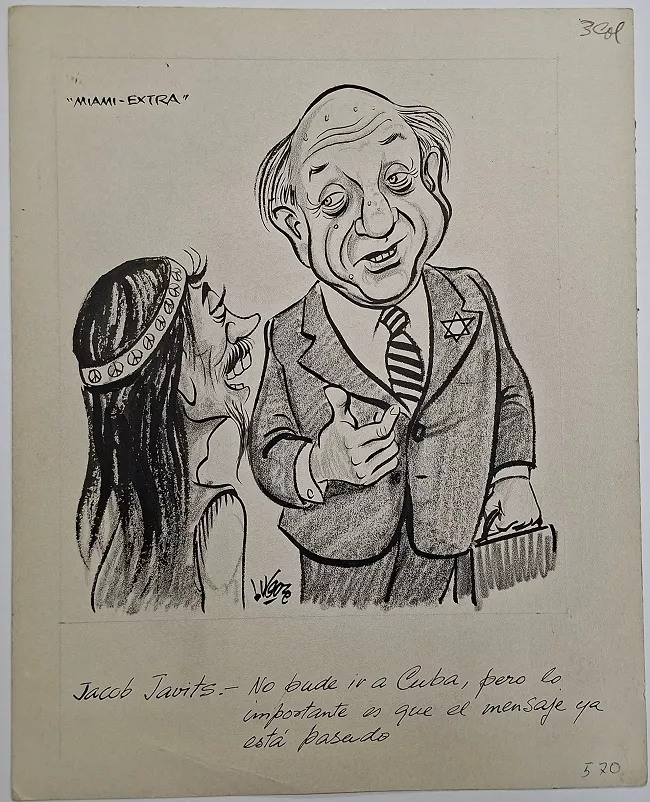 Caricatura de Jacob Javits
