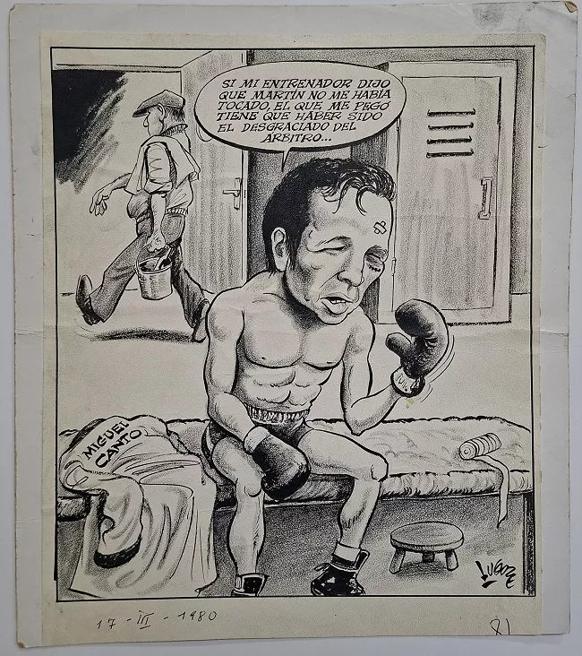 Caricatura de Miguel Canto