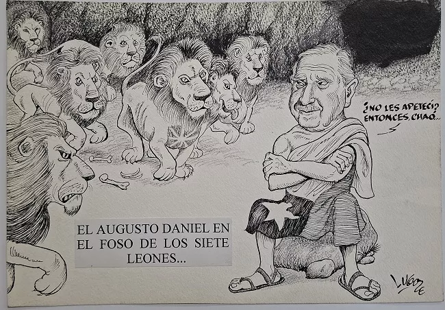 El Augusto Daniel en el faro de los siete leones