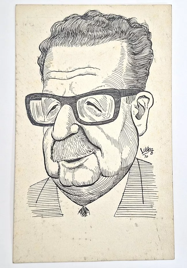 Caricatura de Salvador Allende