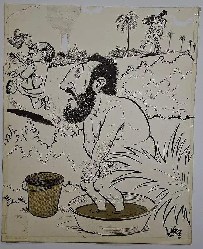 Caricatura de Fidel Castro 