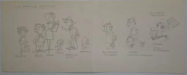 Boceto de La familia González