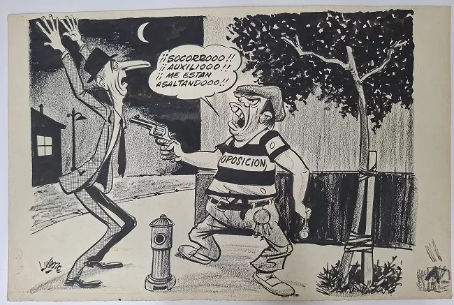 Oposición [asaltando a Frei]