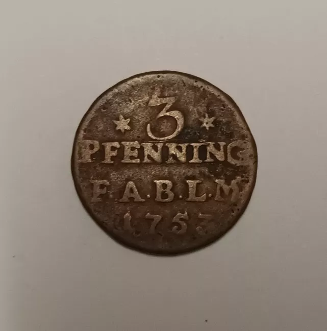 Moneda alemana de tres pfenning