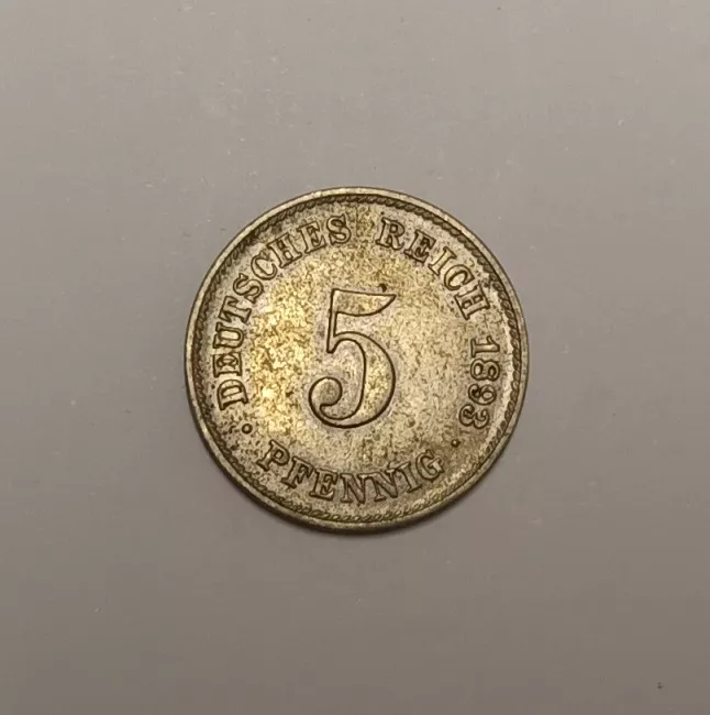 Moneda alemana de cinco pfennig